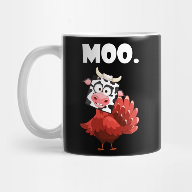 turkey moo funny thanksgiving by Giftyshoop